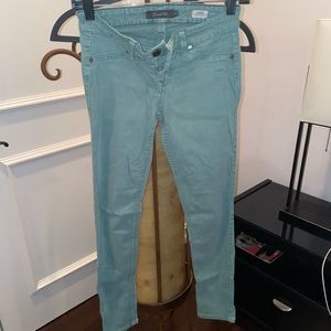 Level 99 teal denim jegging